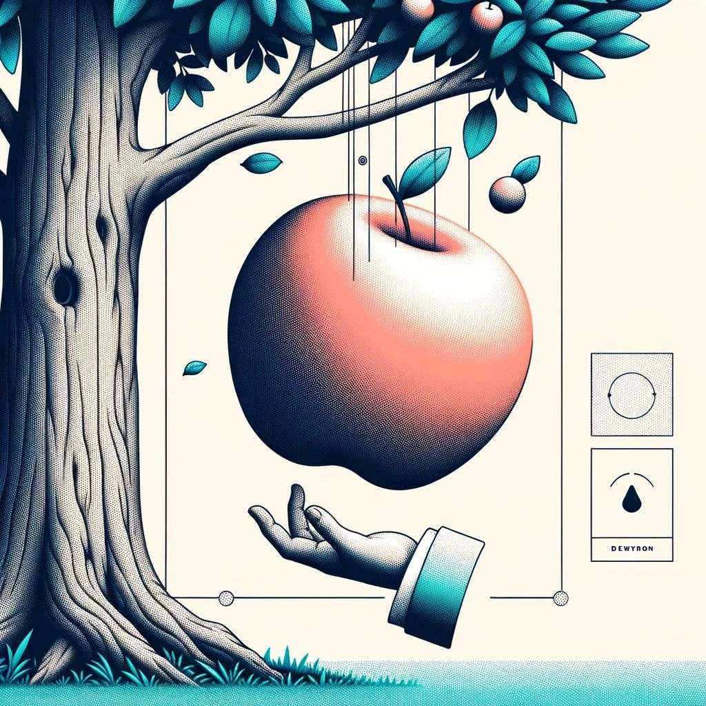 the discovery of gravity, brand mark